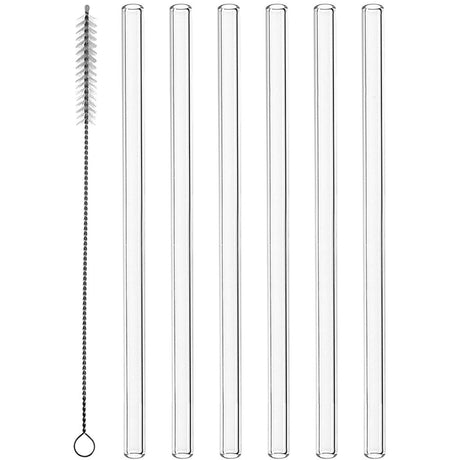 Cannucce in vetro Montana 6 pezzi 20cm con spazzolino