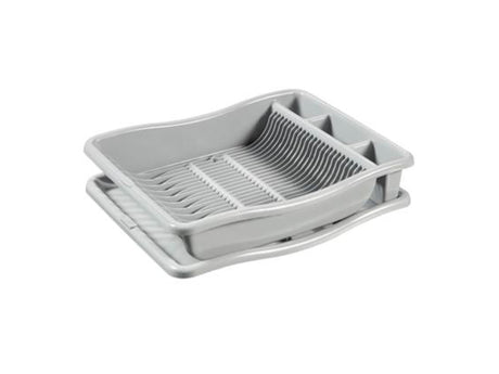 Scolapiatti Curver grigio chiaro con plateau
