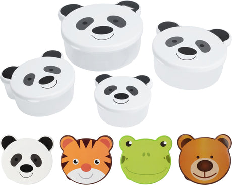 Set di scatole portaoggetti a forma di animale per bambini 15x13x7 cm - set da 4