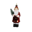 Decoris Ciondolo natalizio Babbo Natale in plastica natalizio rosso 15cm