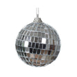 Decoris Palla di Natale palla da discoteca in plastica argento dia.6cm