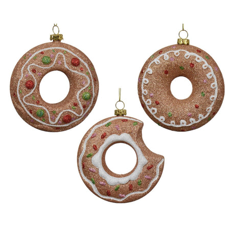 Ciondolo natalizio Decoris ciambella in plastica dia10x3,5 cm
