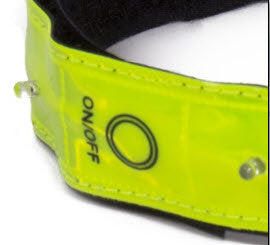 Bracciale a LED fluorans. inclusa le batterie