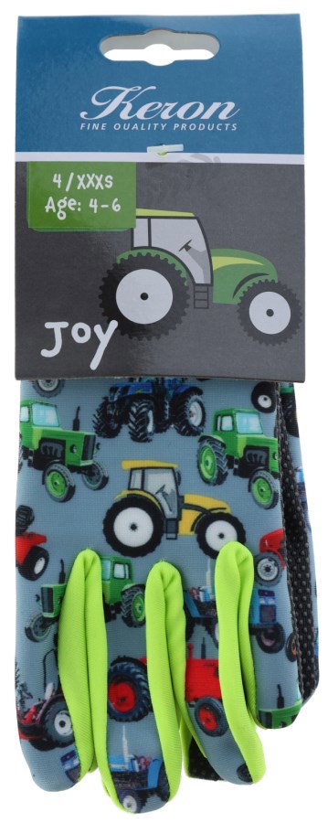 Keron Products Guanto per bambini Joy 4 6 anni motivo trattore