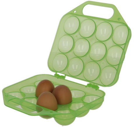 Portauova in plastica Kerbl Products per 12 uova verde