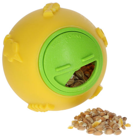 Prodotti pallina snack per galline 7,5 cm gialla