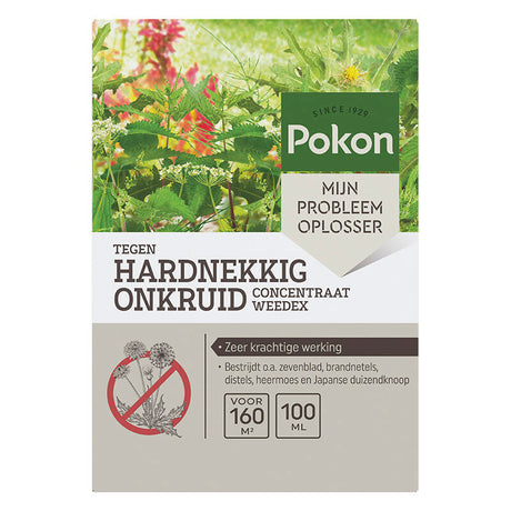 I prodotti Pokon contro le erbacce ostinate si concentrano su Weedex da 100 ml