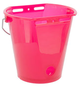 Prodotti secchiello per vitelli in plastica appiattita nuda rosa trasparente
