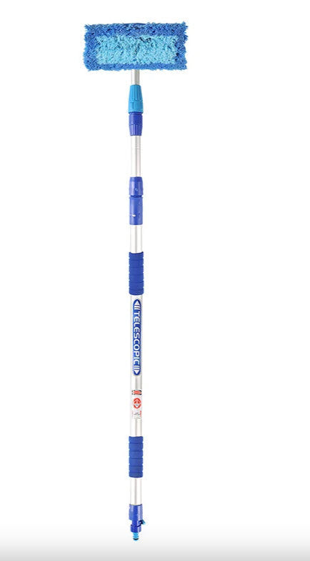Set di spazzole telescopiche per lavaggio prodotti Proplus da 3 m, incluso tergipavimento in spugna