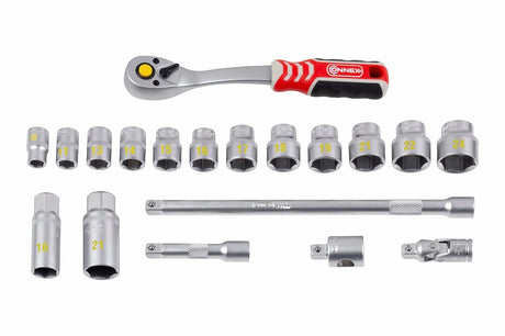 Set chiavi a bussola prodotti Connex profi 3 8 19 pezzi