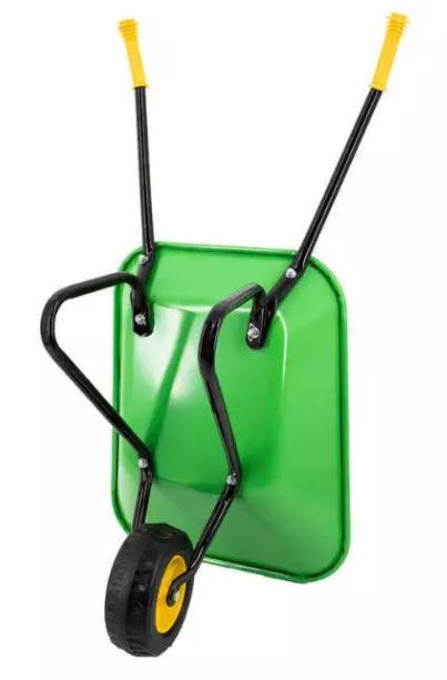 MM Products Carriola per bambini contenitore in metallo verde