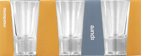 Bicchiere da shot Montana puro 3 pezzi da 40 ml