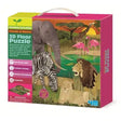 Kit per pensare alla diga puzzle da pavimento safari 3d