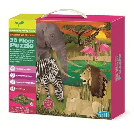 Kit per pensare alla diga puzzle da pavimento safari 3d