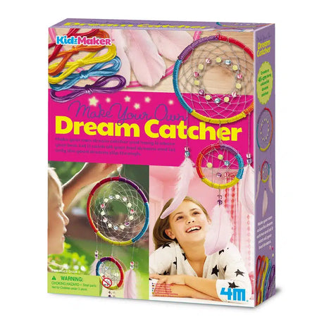 4m di creazioni - il tuo acchiappasogni - kidzmaker - pacchetto hobby - multicolore - 5+