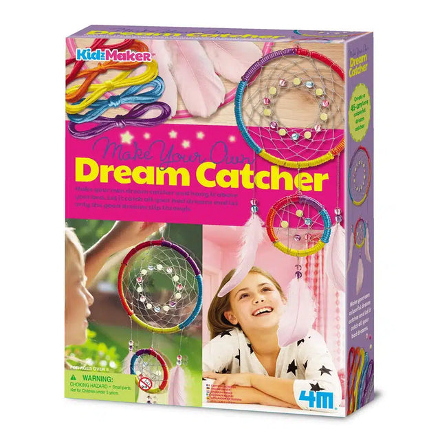 4m di creazioni - il tuo acchiappasogni - kidzmaker - pacchetto hobby - multicolore - 5+