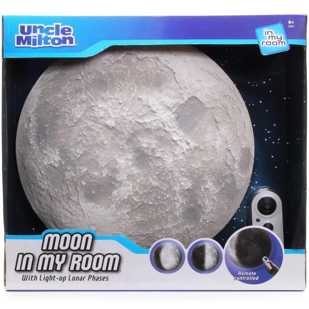 Lampada da notte di marca Uncle Milton Moon con telecomando