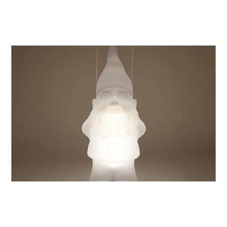 Lanterna LED gnomo solare m rc 7 colori bianco plastica 21,5x20x50cm