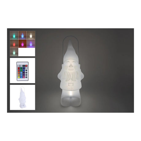 Lanterna LED gnomo solare m rc 7 colori bianco plastica 21,5x20x50cm