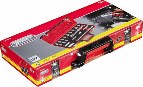 Set chiavi a bussola prodotti Connex profi 3 8 19 pezzi