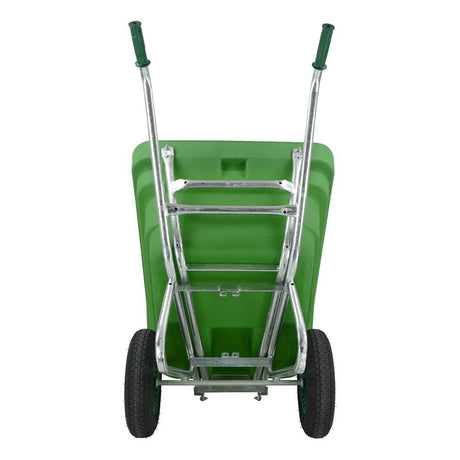 Fort prodotti carriola ribaltabile f s 300l verde 2 ruote pneumatiche