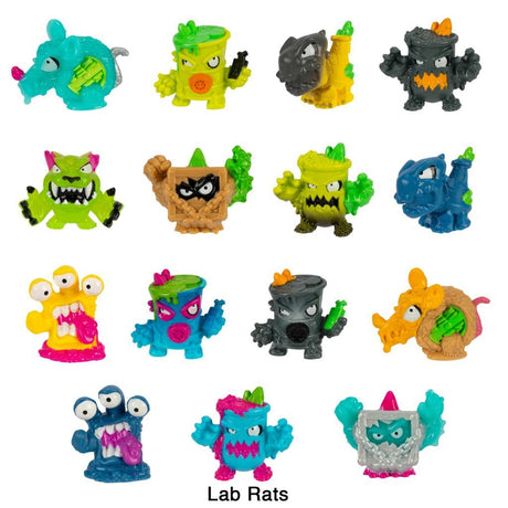 Moose Toys mrbeast lab swarms lab confezione da 5 - sperimenta e crea 5 micro-bestie Swarms