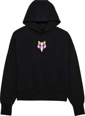 Maglione in pile po ts57 con testa di volpe