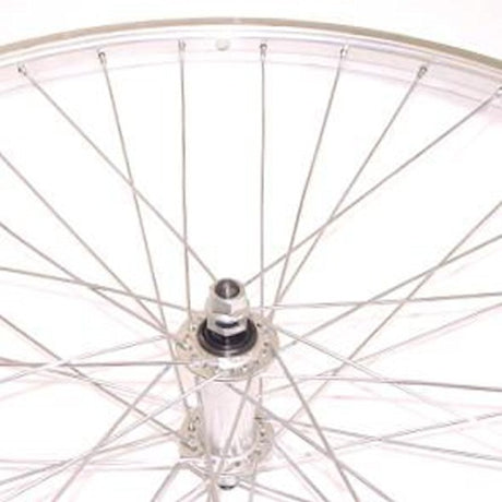 Ruota anteriore 26x1.75 atb parallex alluminio mozzo alluminio silver asse fisso
