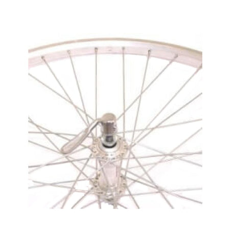 Ruota anteriore Sunrace 28 sp. Mozzo forcellino Trek Basic Silver in alluminio