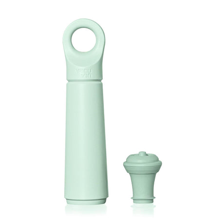 Anello per pompa per vino Vacu Fin – pompa per vino con tappo – sistema di conservazione sotto vuoto – colore giada – mantiene il vino aperto fresco fino a 10 giorni
