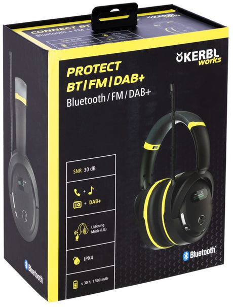 Le cuffie antirumore dei prodotti Kerbl funzionano e proteggono con la radio dabplus e il bluetooth