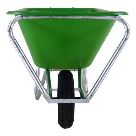 Carriola Fort Products f s 165l contenitore verde HDPE base zincata
