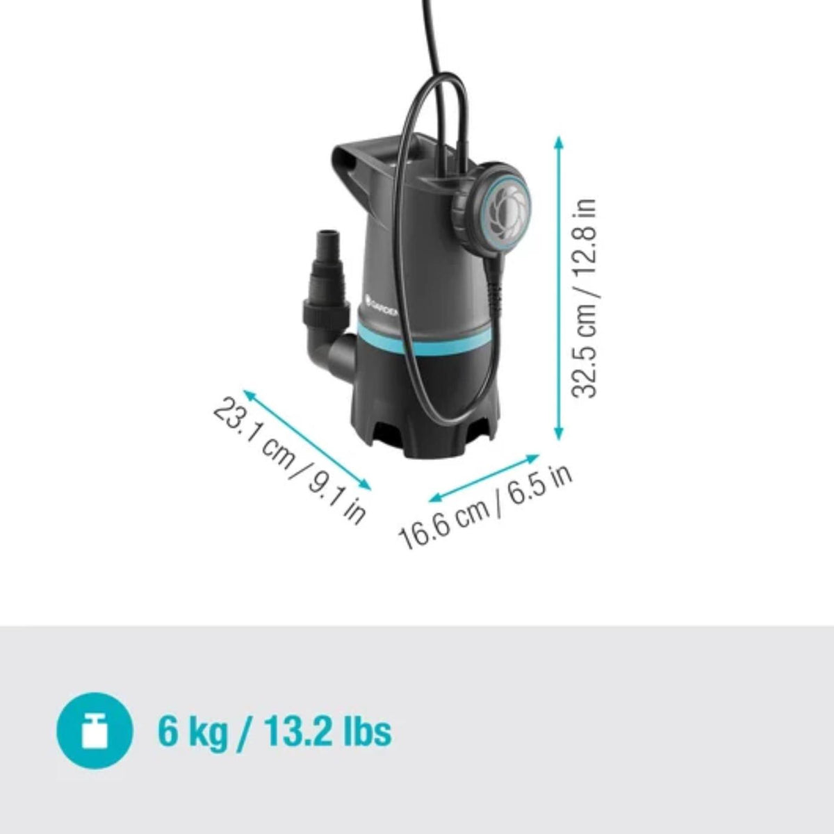 Pompa sommersa per acque sporche Gardena 20000 basic