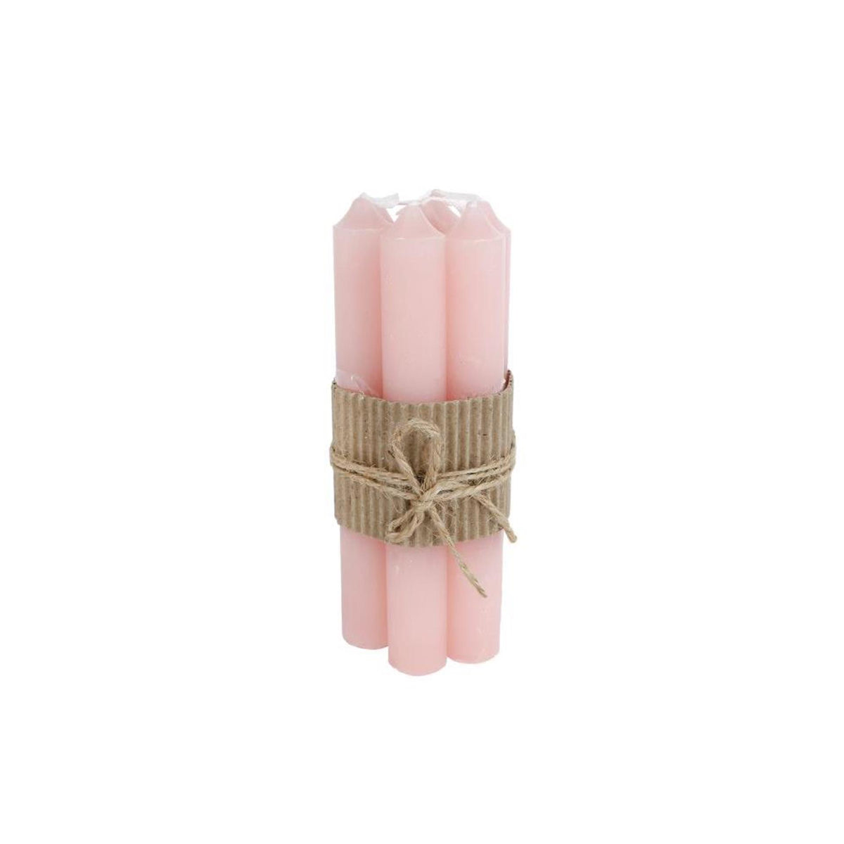Cosydecor candela da tavolo ambiente l dia.2x16 cm 7 pezzi rosa chiaro