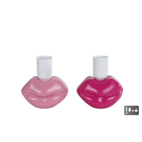 Labbra per candeliere in polystone 7x6x7,8 cm