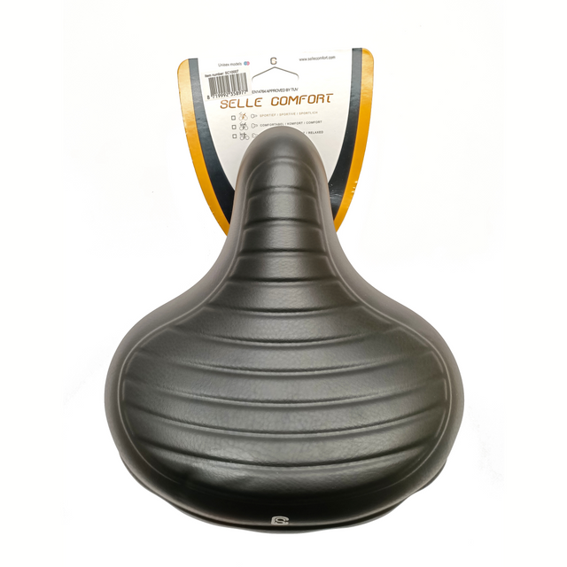 SELLE SELLA SELLA SEDLE WAVE NERO, senza cappio