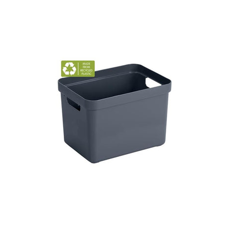 Sunware sigma contenitore per la casa 18 l blu scuro-grigio 35,2 x 25,3 x 24,3 cm