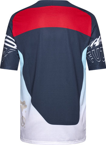 Maglia a maniche corte rialzata flessibile con testa di volpe