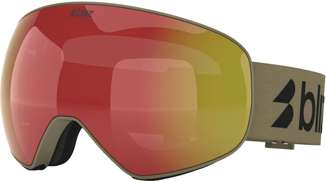 Maschera da sci multiuso Bliz floz brown w red