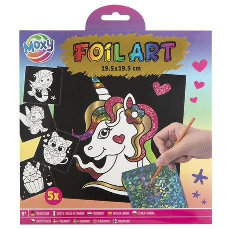 Scratch art Moxy con penna 21,5x21,5 cm