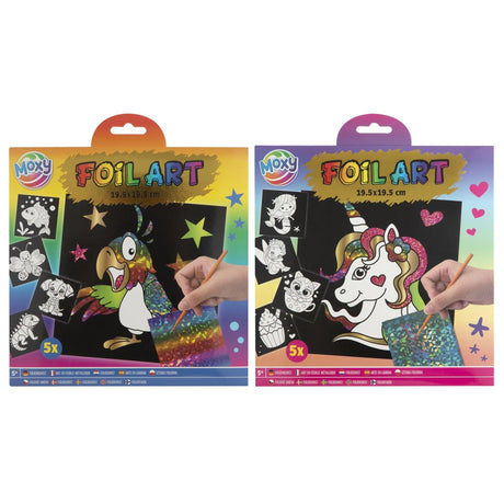 Scratch art Moxy con penna 21,5x21,5 cm