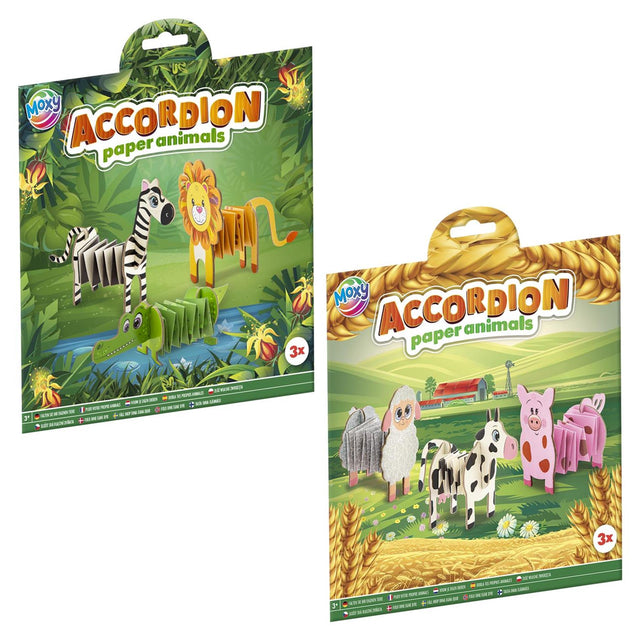 Confezione da 3 animali per fisarmonica Moxy