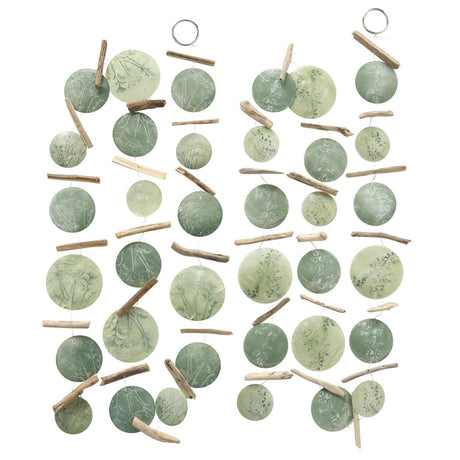 Boltze home ghirlanda capiz fine 180 cm verde