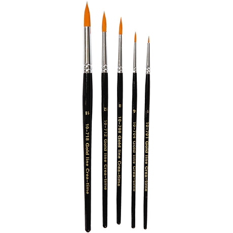 Creative Company Gold Line Brush Round, 5st.