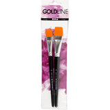 Set piatto di 2 pennelli acrilici della linea Gold di Creativ Company