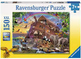 Ravensburger puzzle xxl 150 pezzi, in viaggio con l'Arca di Noè, età: dai 7 anni, dimensioni: 49x36 cm