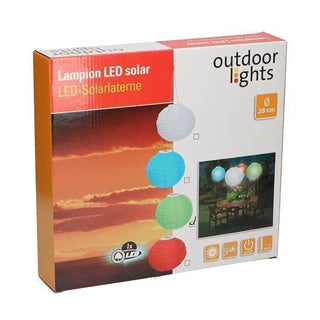 Lampion solare LED 4 assortiti 28cm