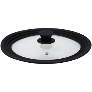 Coperchio in vetro Alpina con bordo in silicone 24 26 28 cm