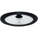 Coperchio in vetro Alpina con bordo in silicone 24 26 28 cm