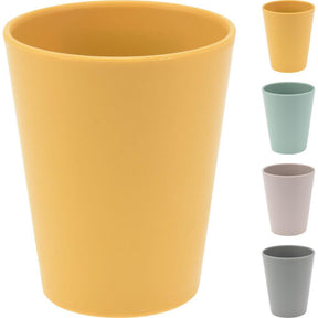 Ottima tazza casalinga da 300ml in plastica riciclata 4 assortiti